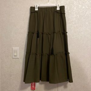 Modest Dark Green Skirt